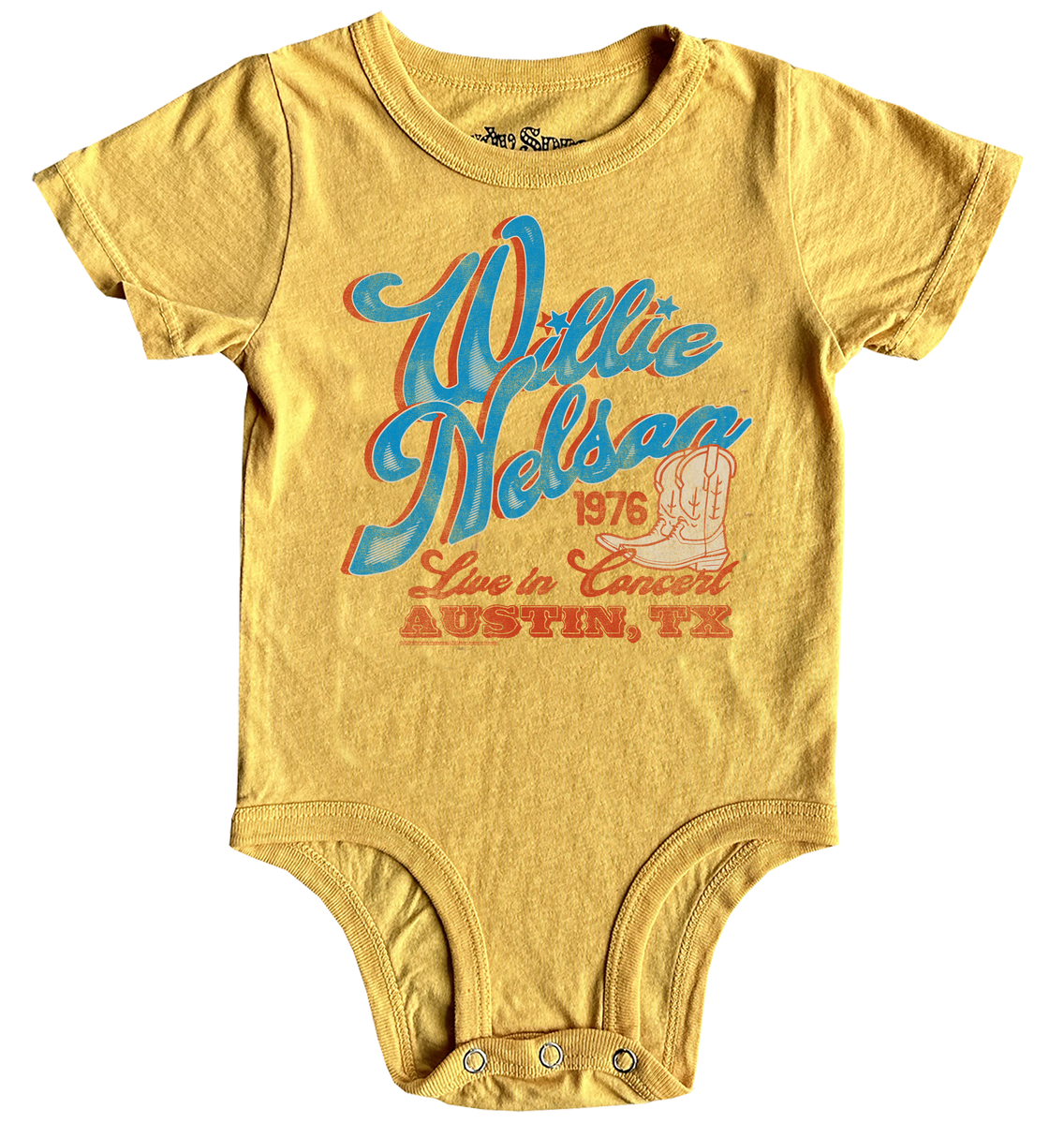 Willie Nelson Austin SS Onesie - Main Image